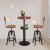 Elevate Your Dining Experience with Topower's Exquisite Wood Backrest Black Mesh Pattern Table and Chair Set